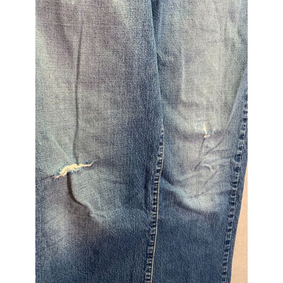 LUCKY BRAND DUNGAREES MEN'S 33X29 RIVINGTON LOOSE FIT DENIM JEANS BLUE WASH - Picture 10 of 14